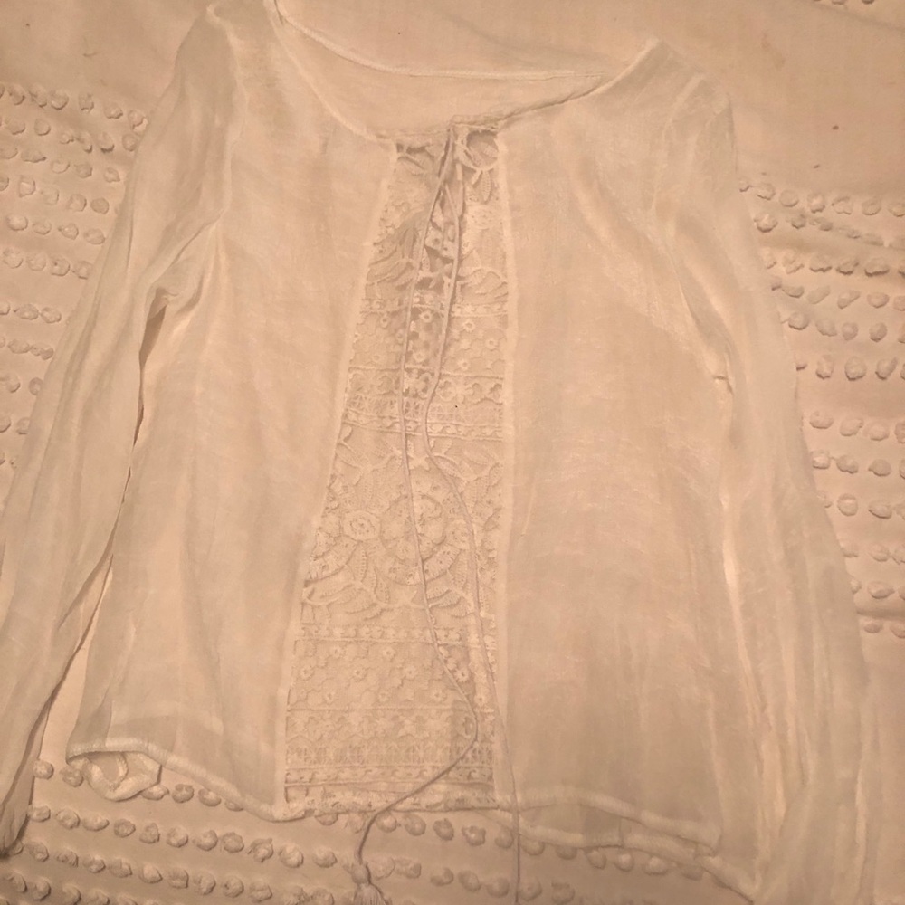 Bohemian Style white blouse